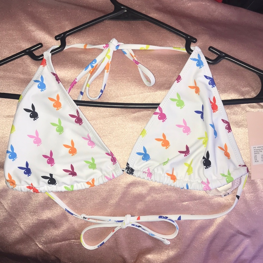 Playboy triangle bikini top!